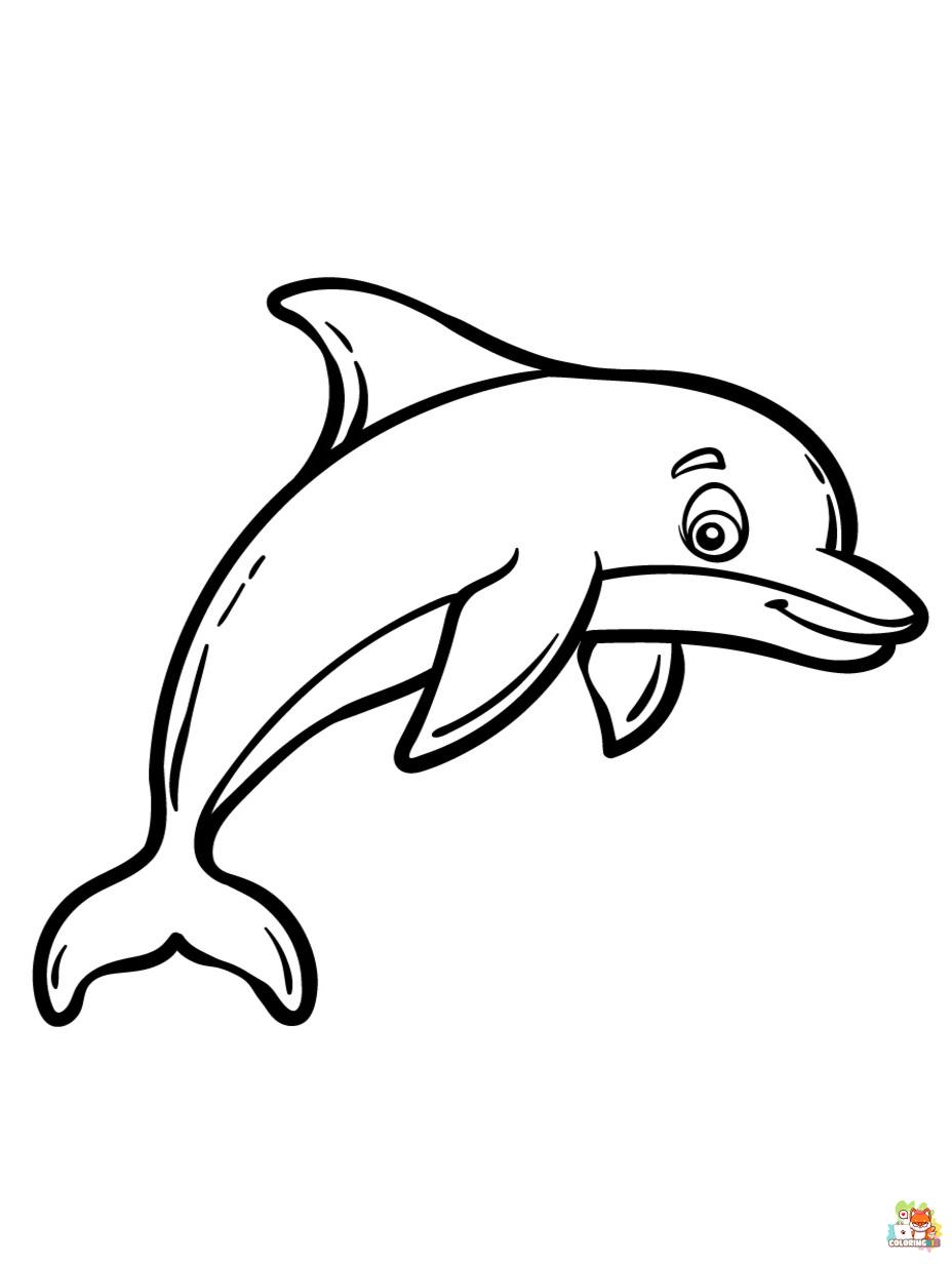 dolphins coloring pages printable free