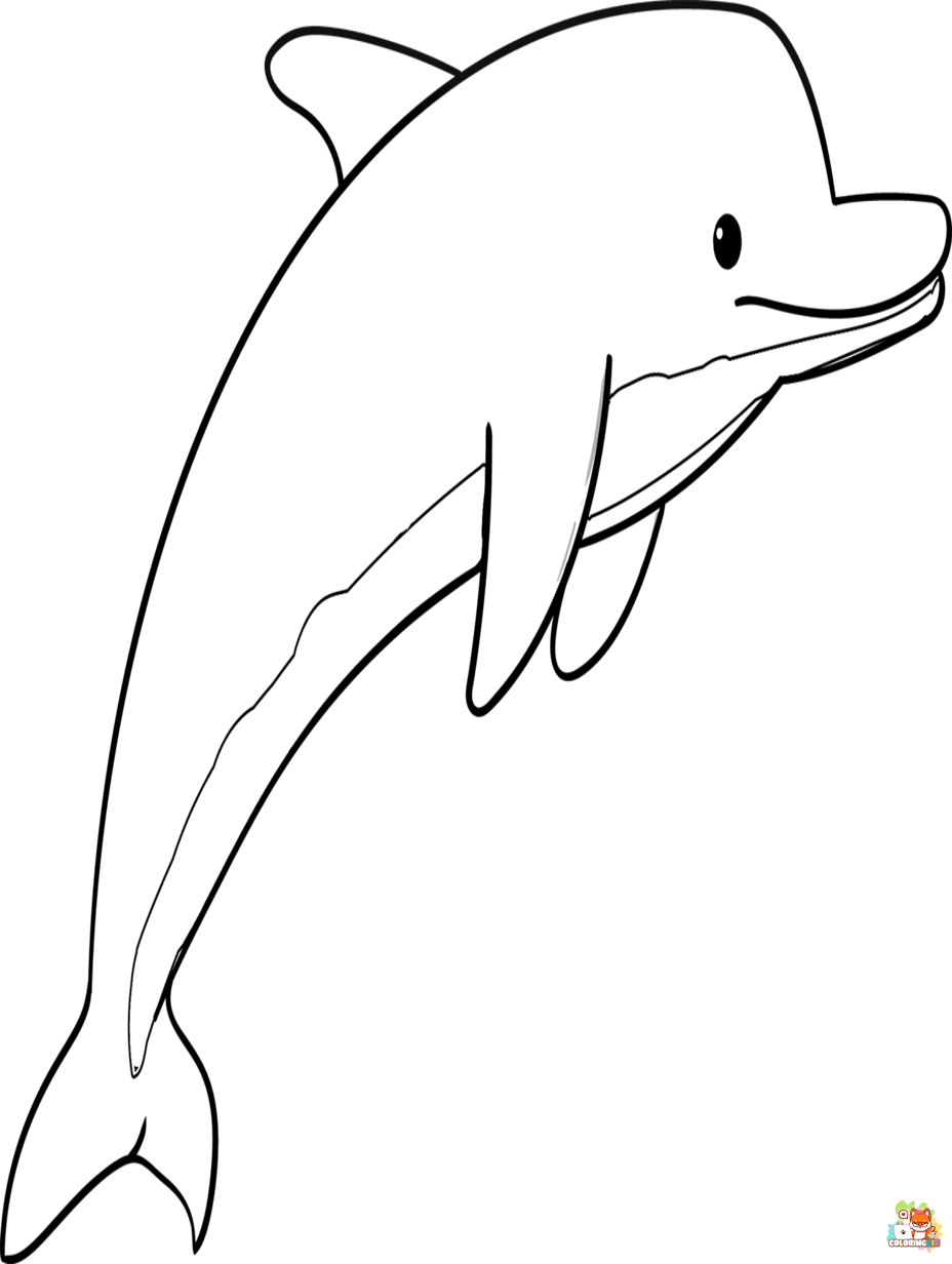 dolphins coloring pages printable