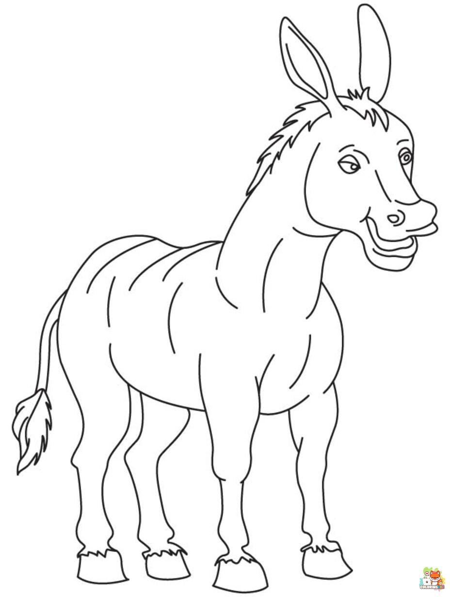 donkey coloring pages 6