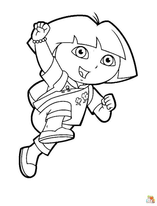dora coloring pages 5