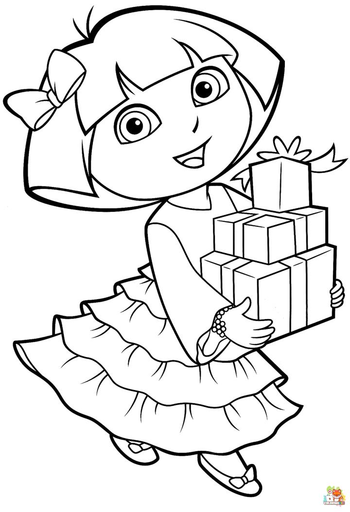dora coloring pages to print