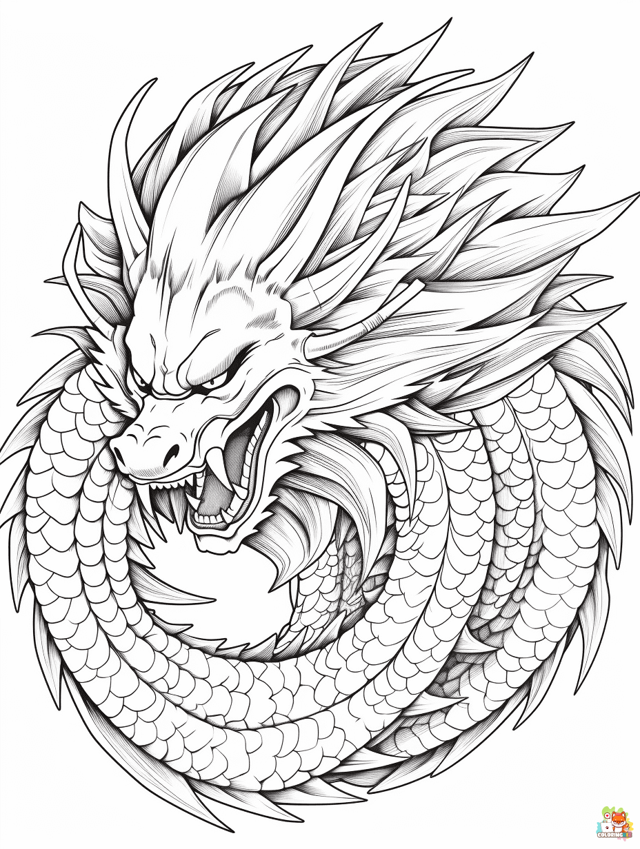 dragon ball z coloring pages 1