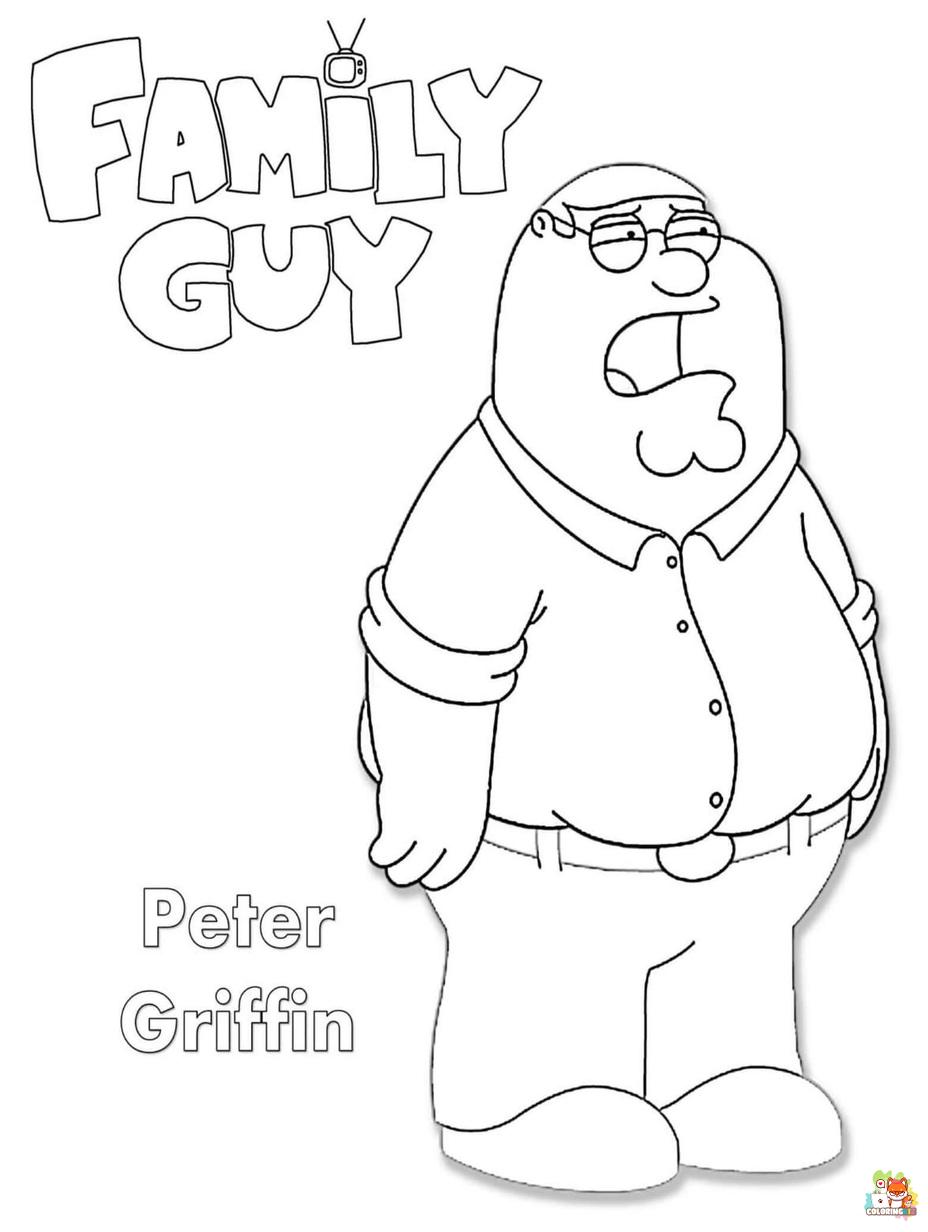family guy coloring pages 1