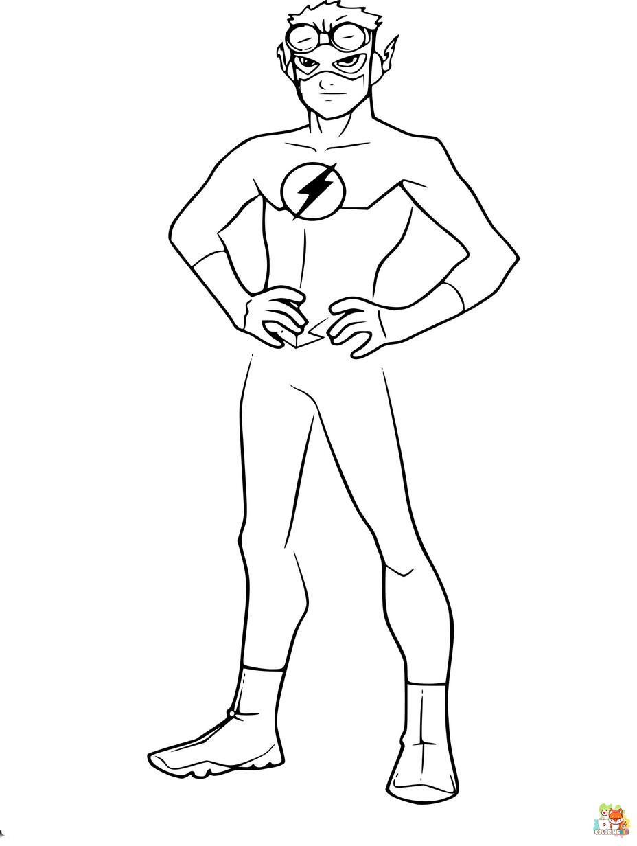 flash coloring pages to print