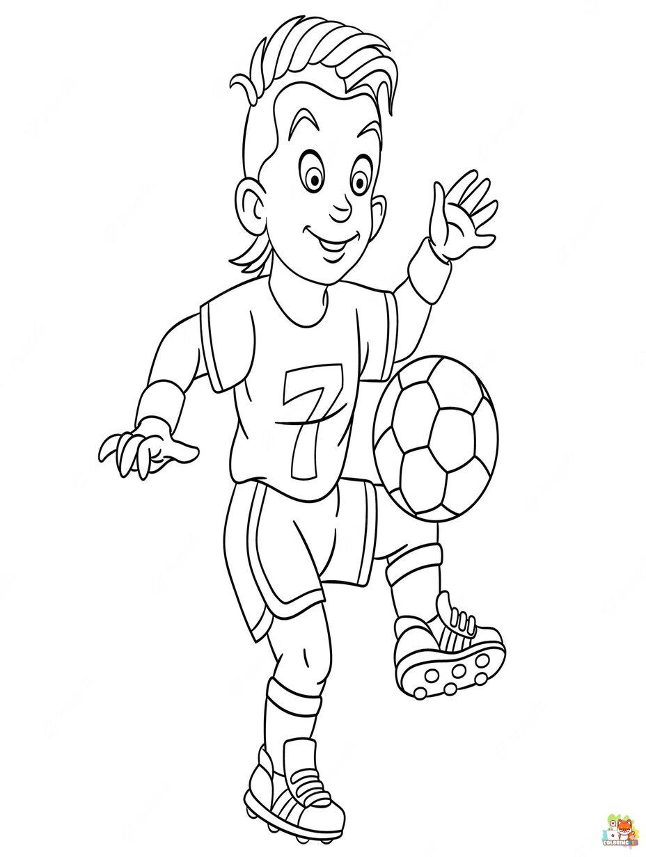 football player coloring pages 1