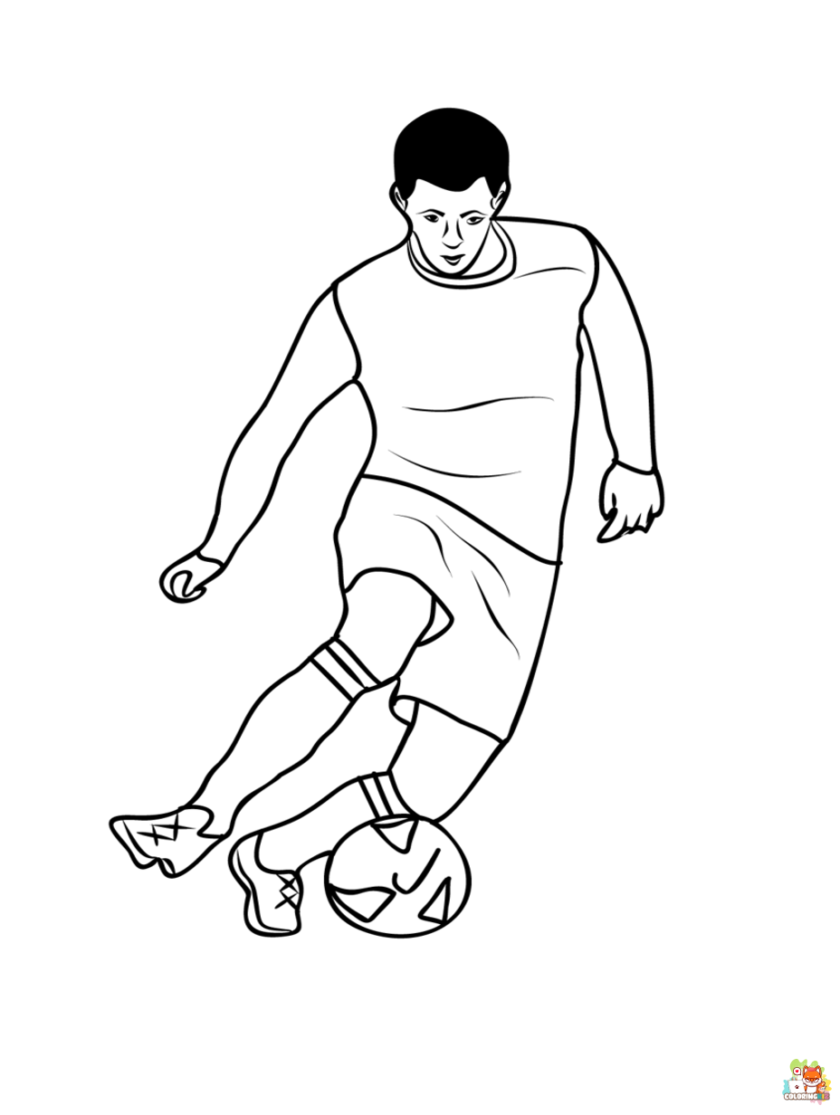 football player coloring pages free