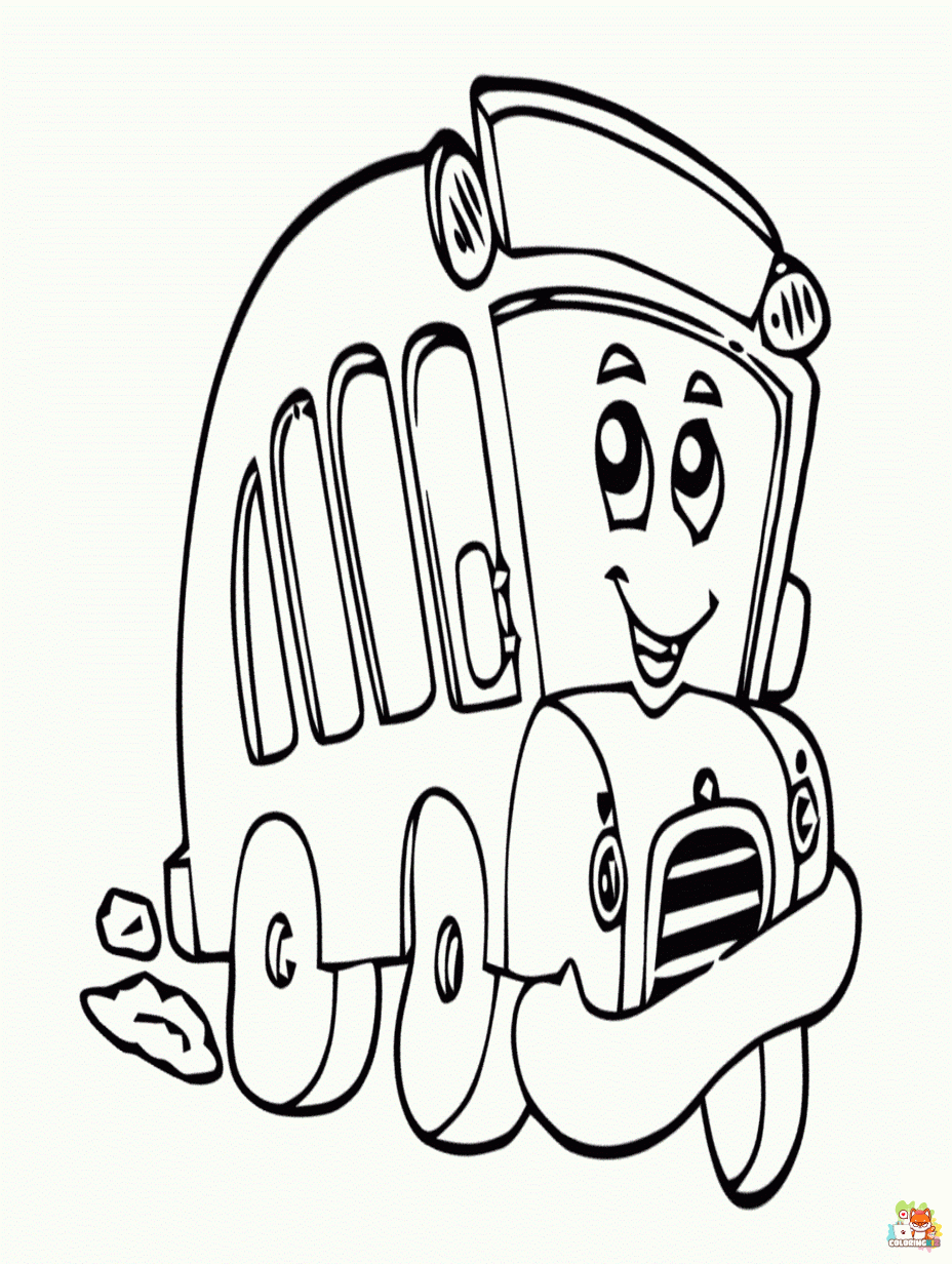 frank tayo the little bus coloring pages 2