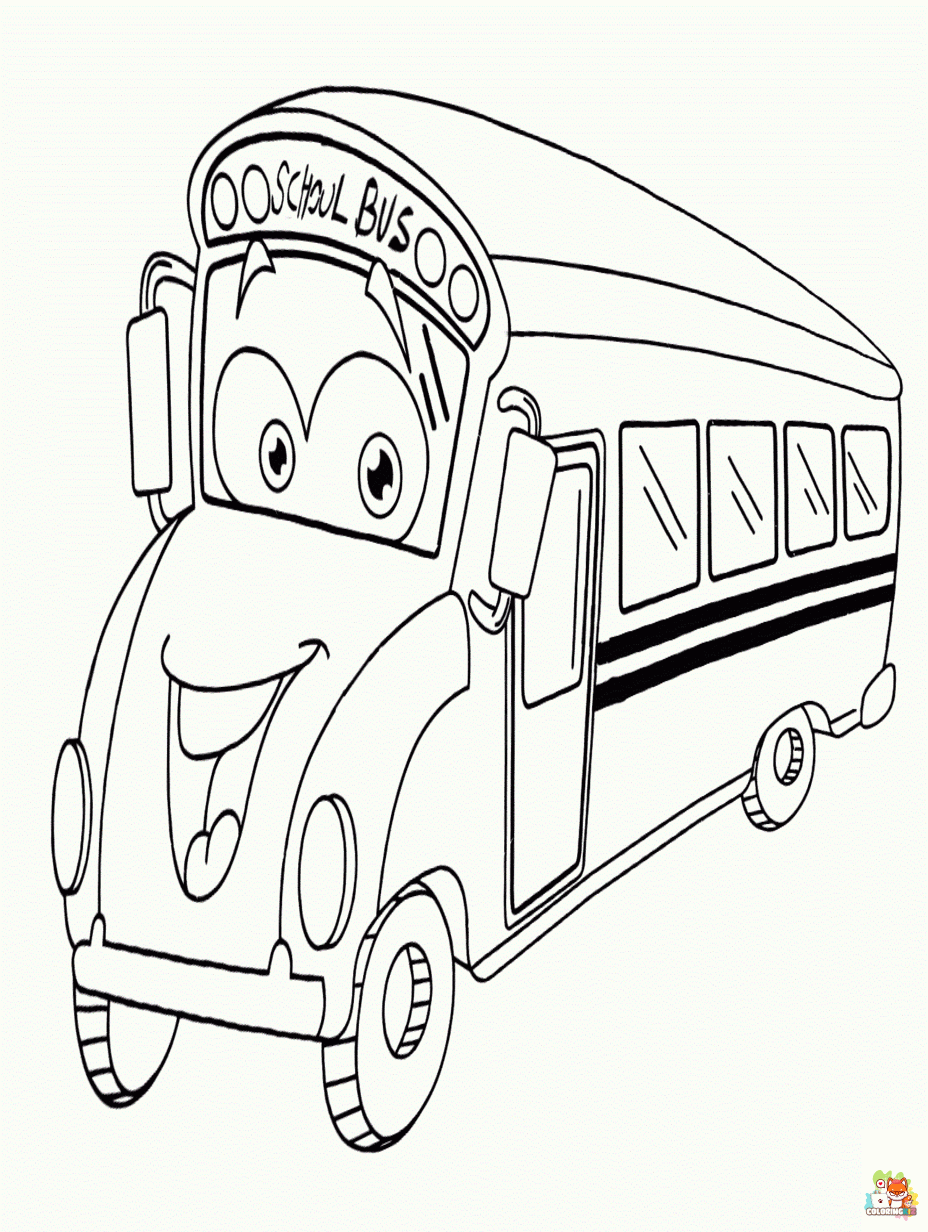 frank tayo the little bus coloring pages 3