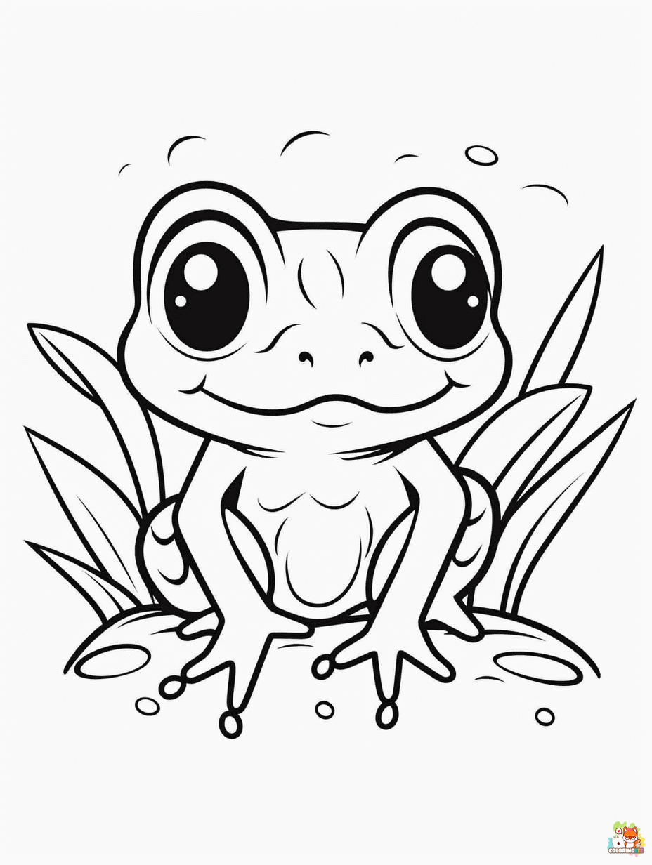 frog coloring pages 1