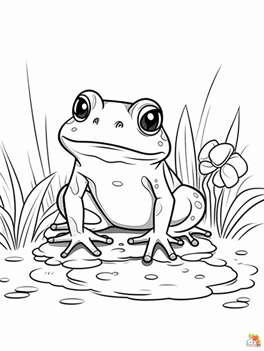 frog coloring pages 2