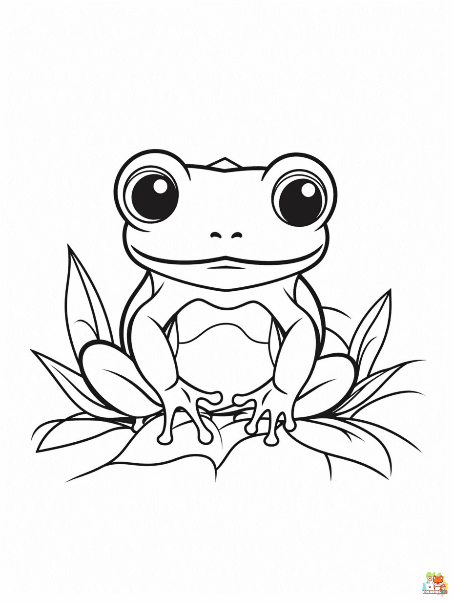 frog coloring pages 3