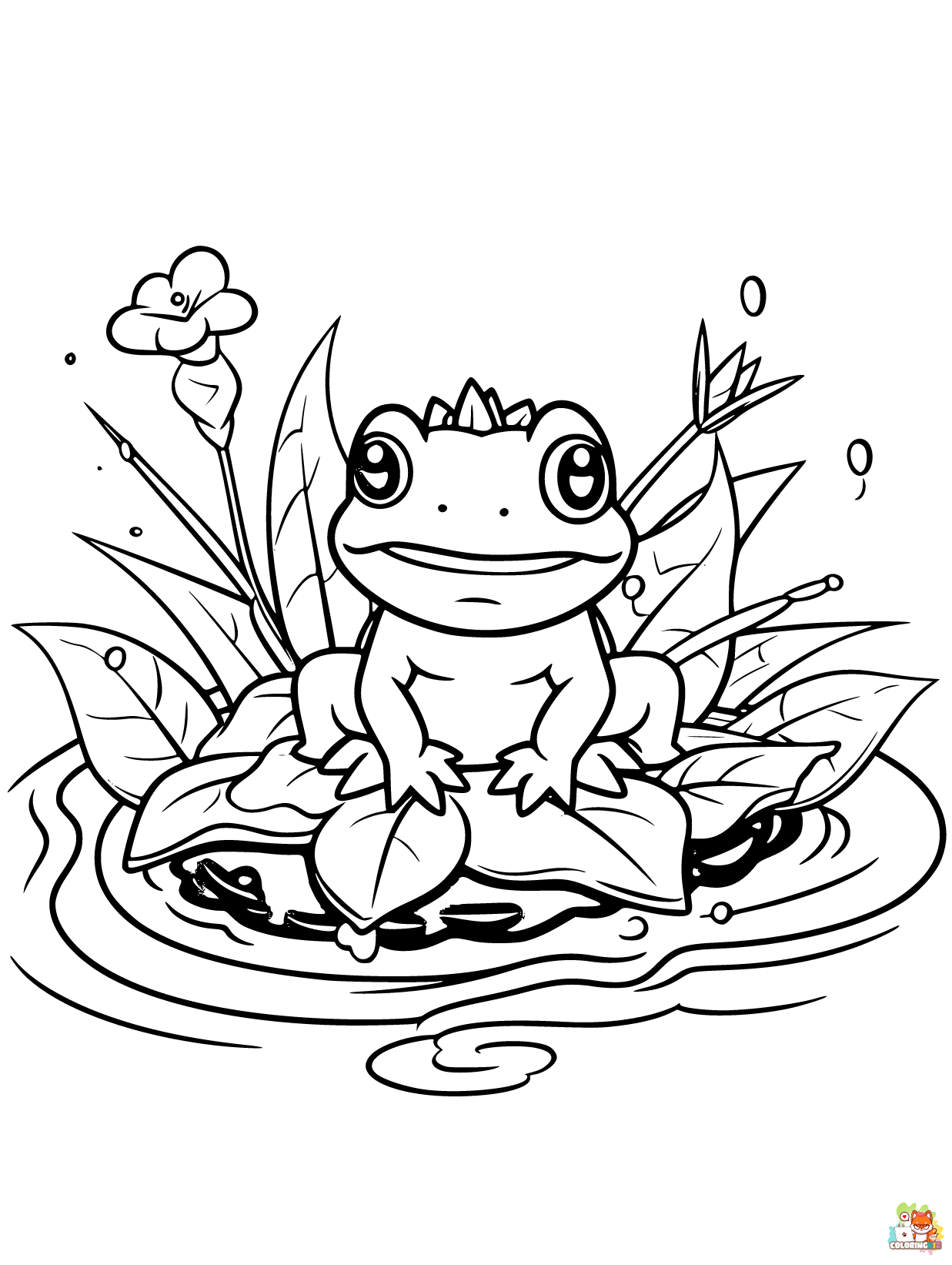 frog coloring pages printable free