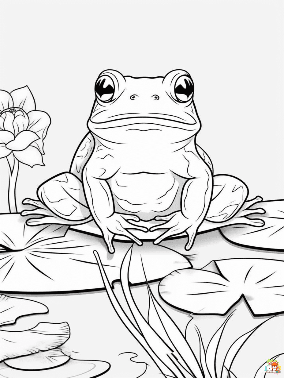 frog coloring pages to print