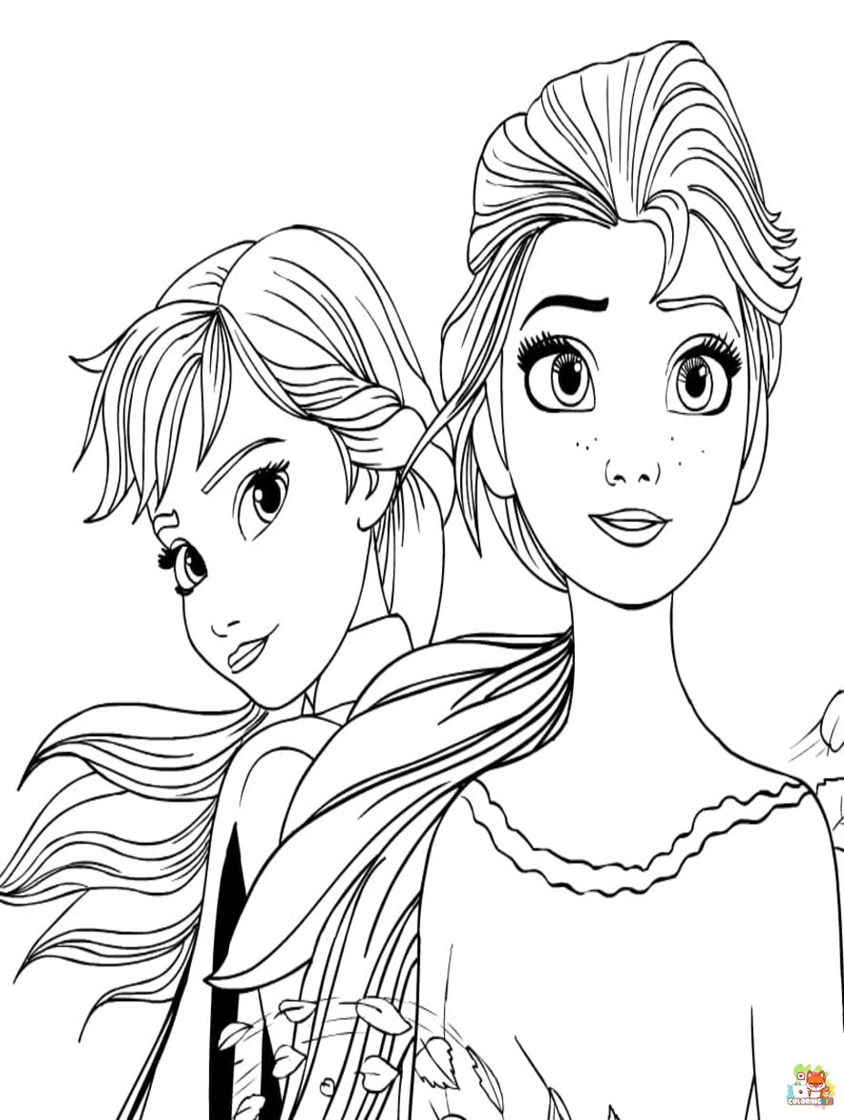 frozen 2 coloring pages printable