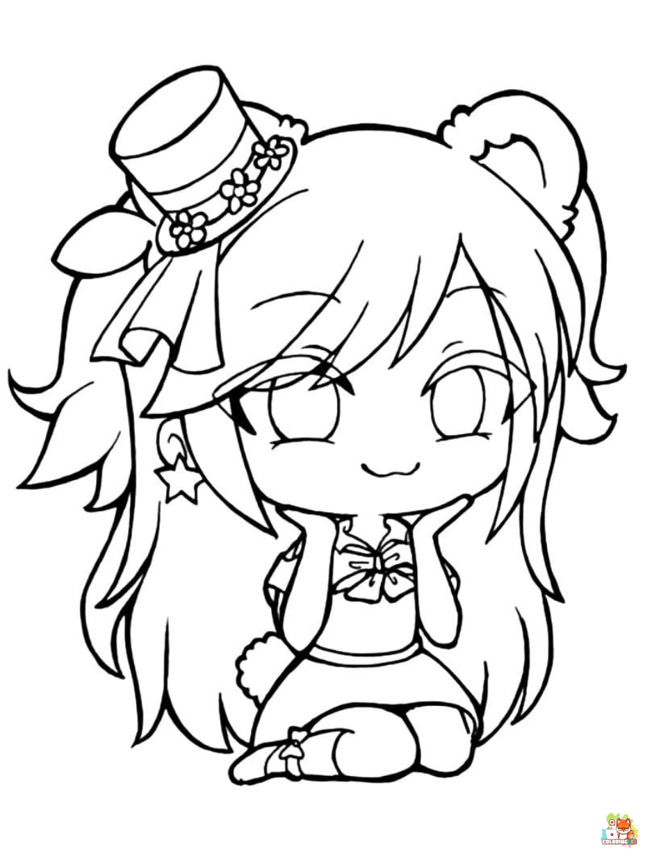 gacha club coloring pages 1