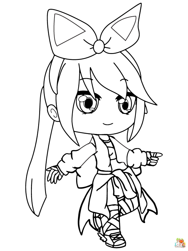 gacha club coloring pages 4