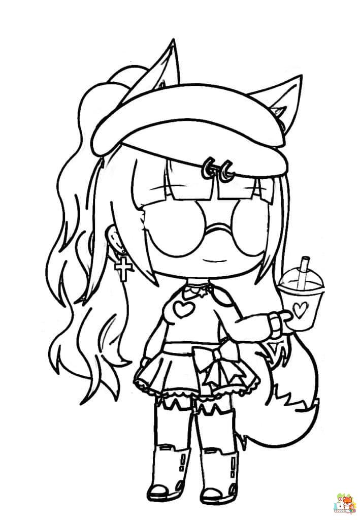 gacha club coloring pages 7