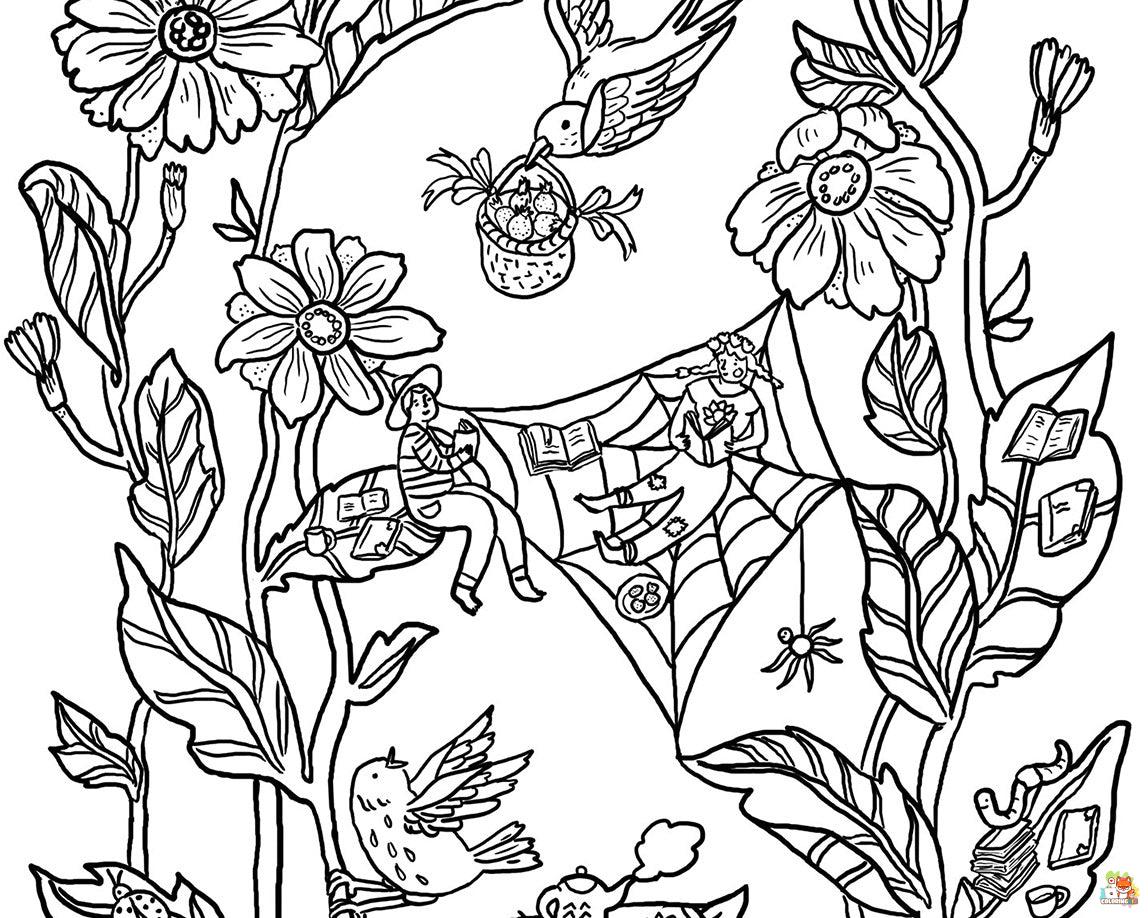 garden coloring pages 4