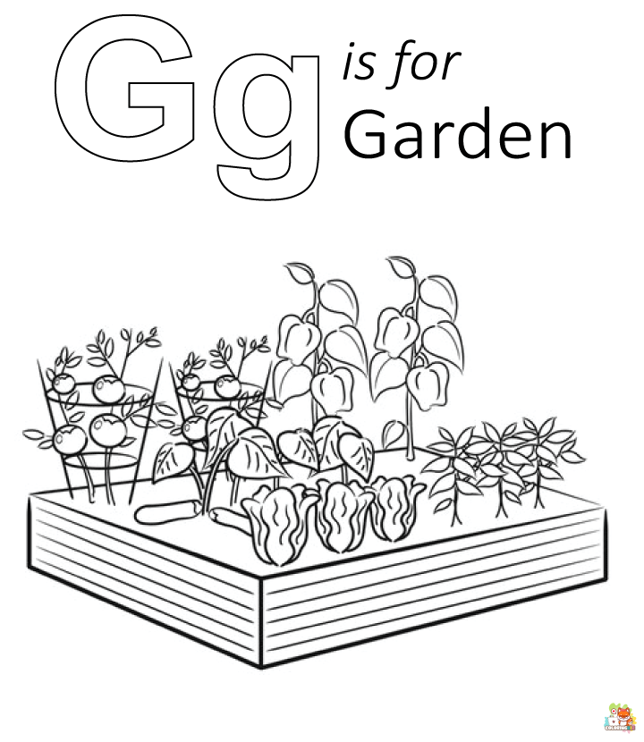 garden coloring pages to print