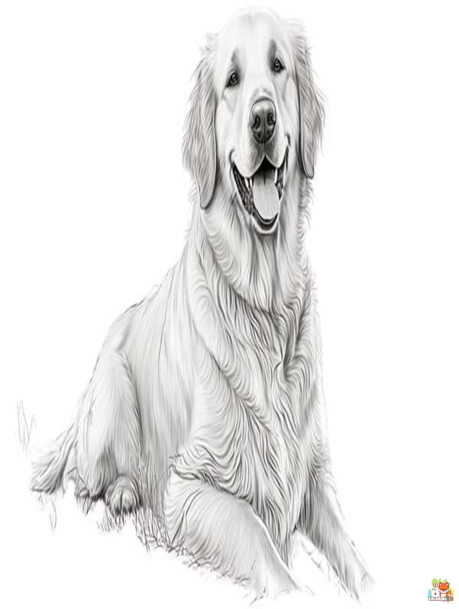 golden retriever coloring pages 5