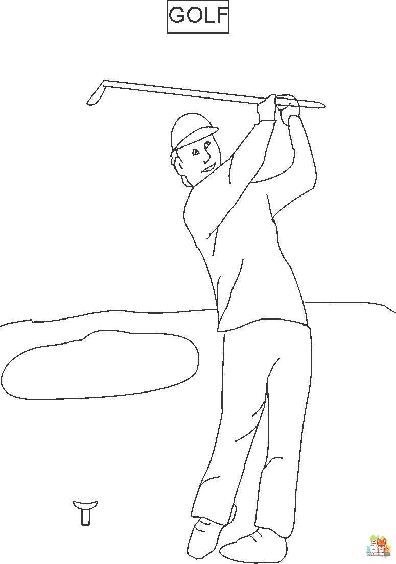golf coloring pages 3
