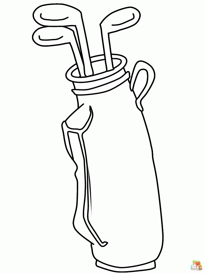 golf coloring pages to print