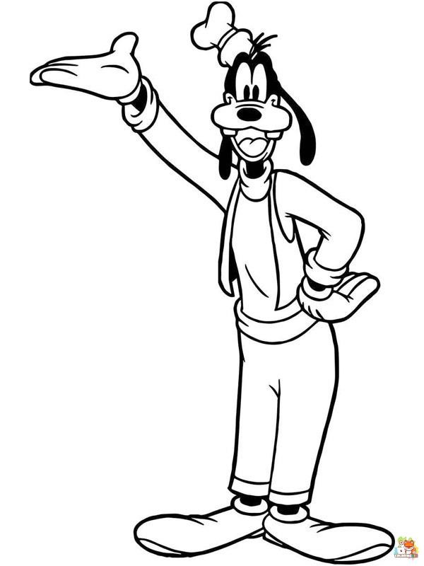 goofy coloring pages printable free