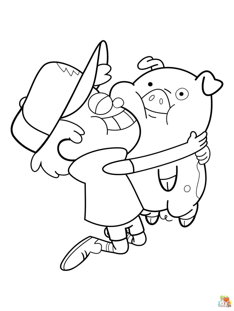 gravity falls coloring pages 1