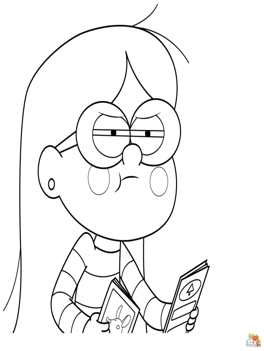 gravity falls coloring pages free