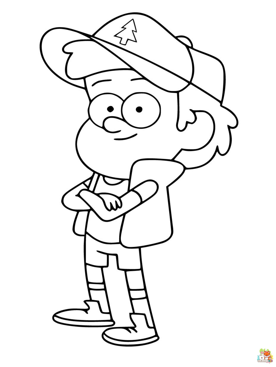 gravity falls coloring pages printable