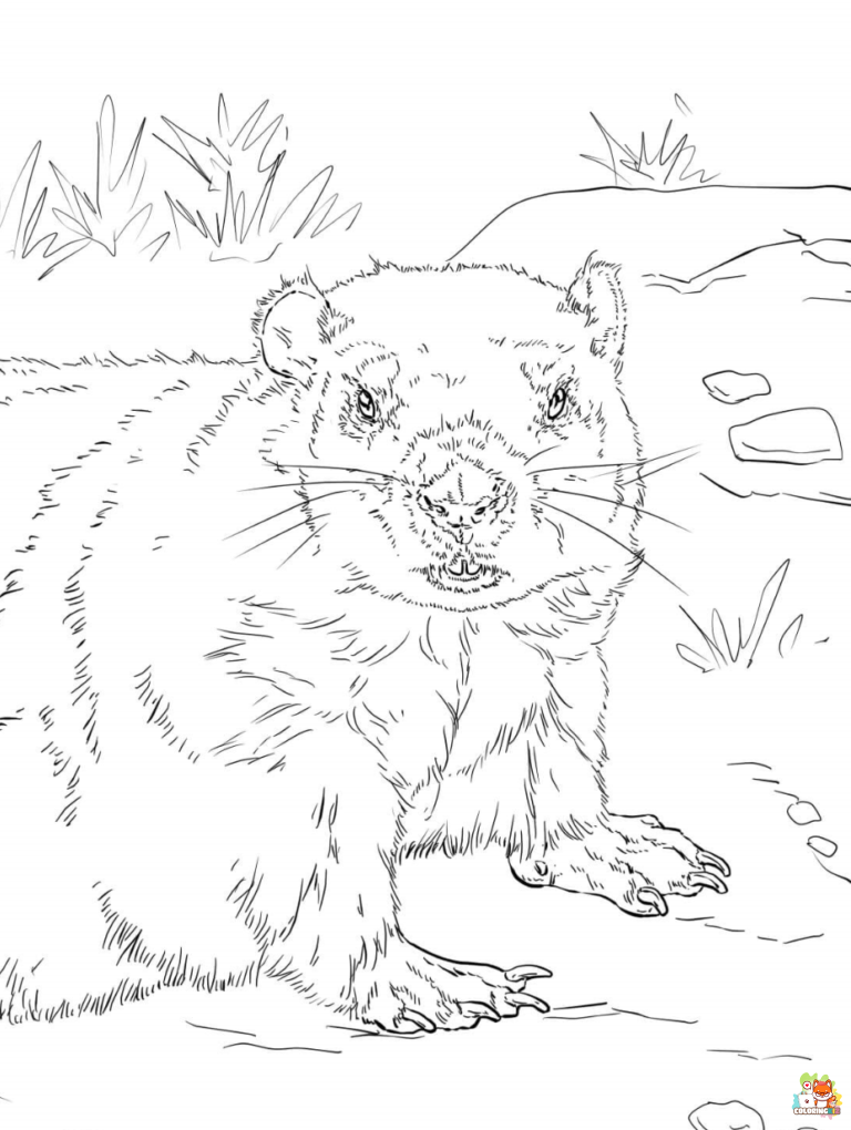 groundhog coloring pages 1