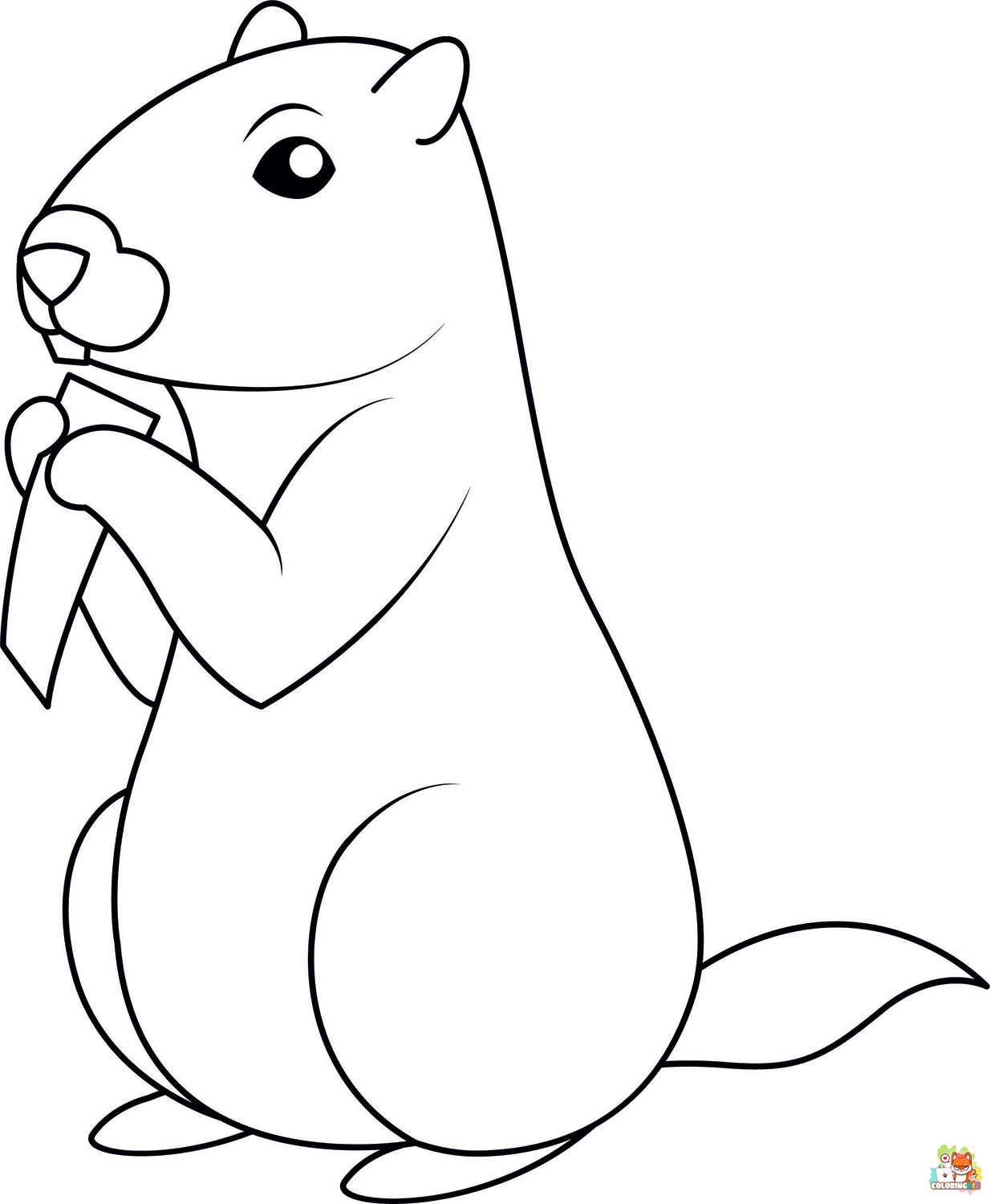 groundhog coloring pages printable free