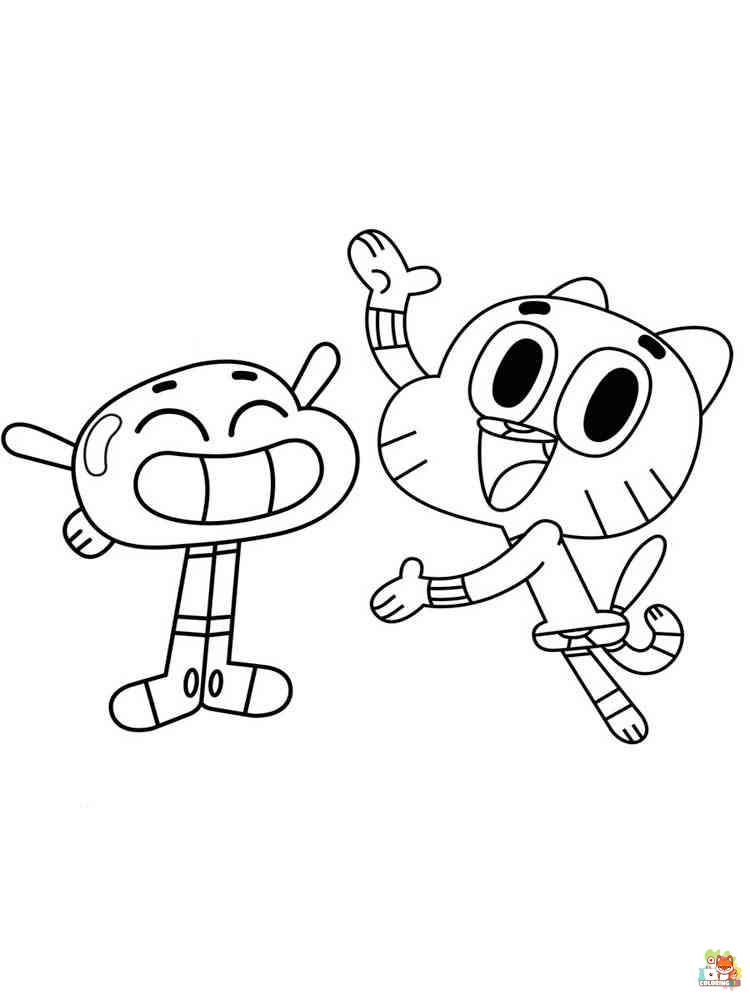 gumball coloring pages 10
