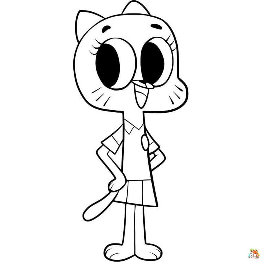 gumball coloring pages 11