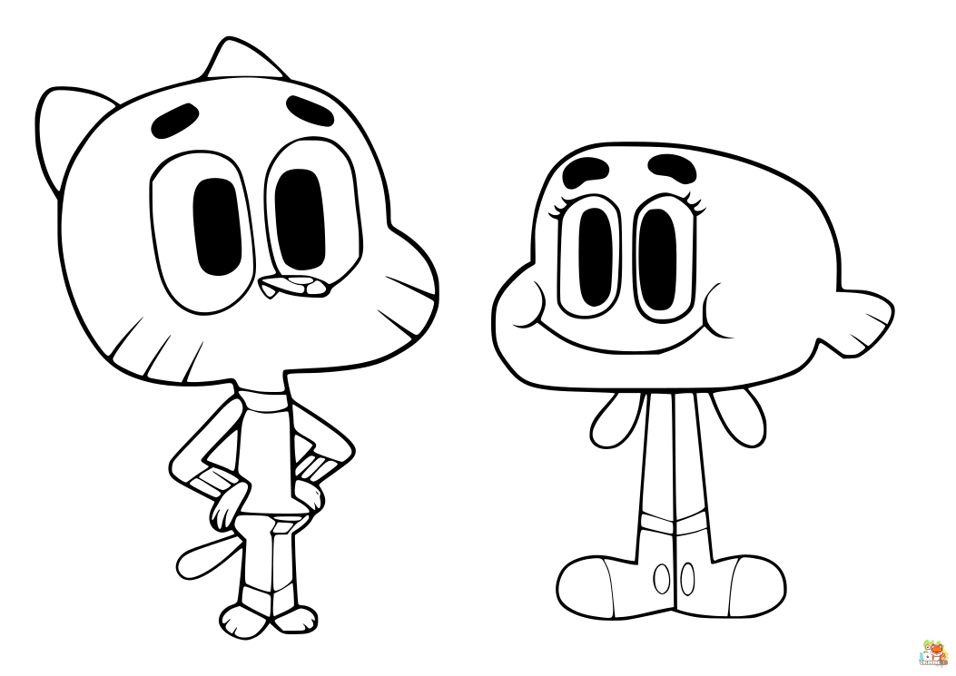 gumball coloring pages 4