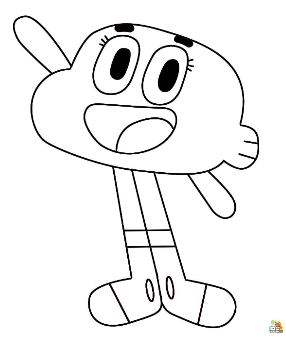 gumball coloring pages 5