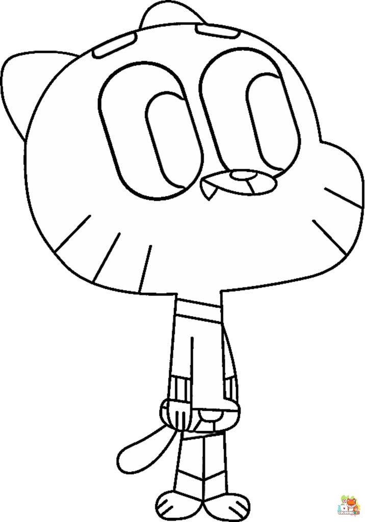 gumball coloring pages 6