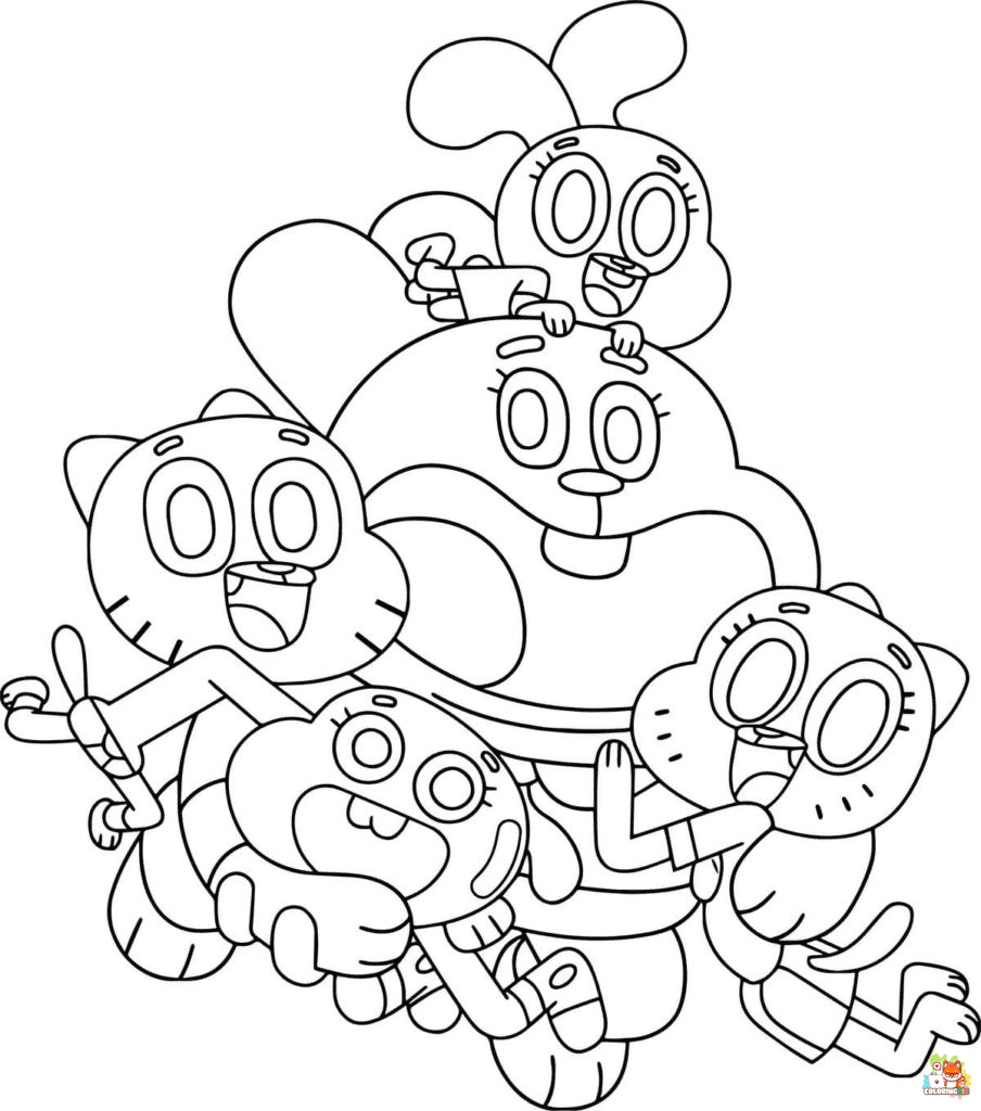 gumball coloring pages 6
