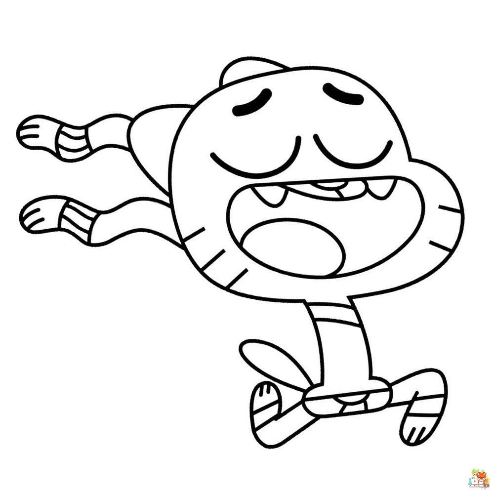 gumball coloring pages 7
