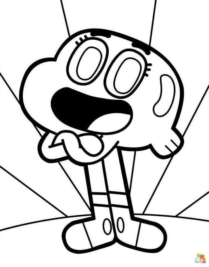 gumball coloring pages 8