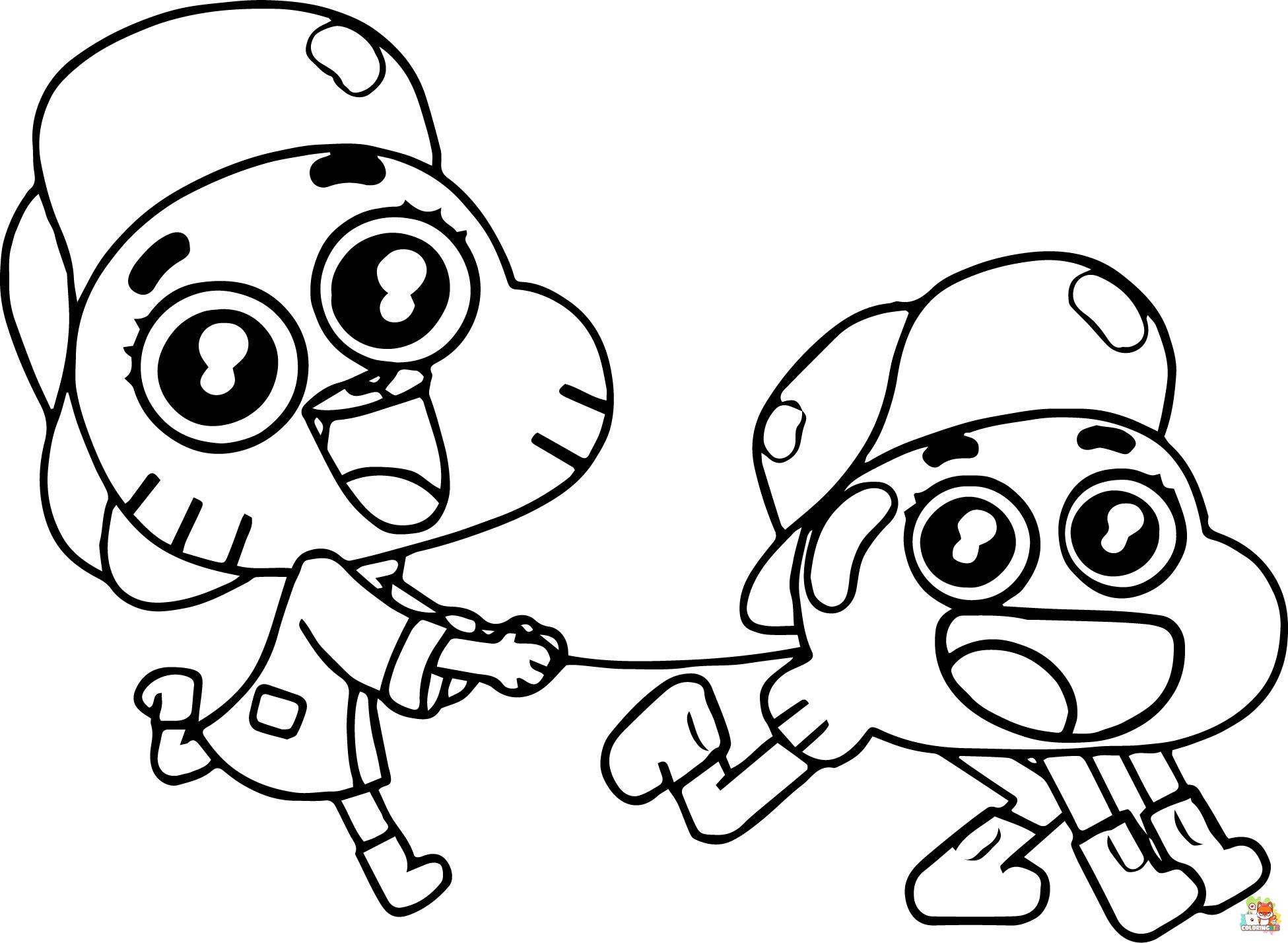 gumball coloring pages 9