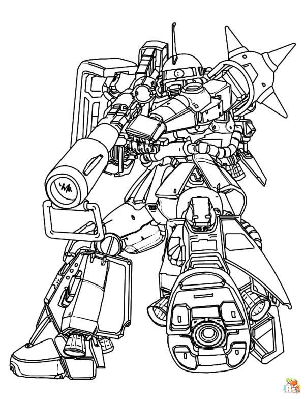 gundam coloring pages 7