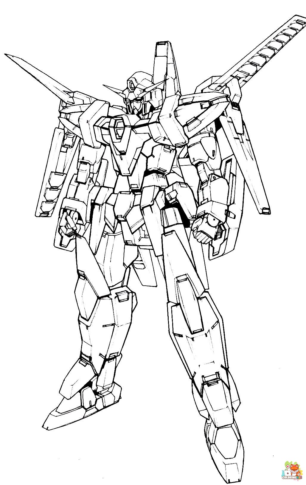 gundam coloring pages free