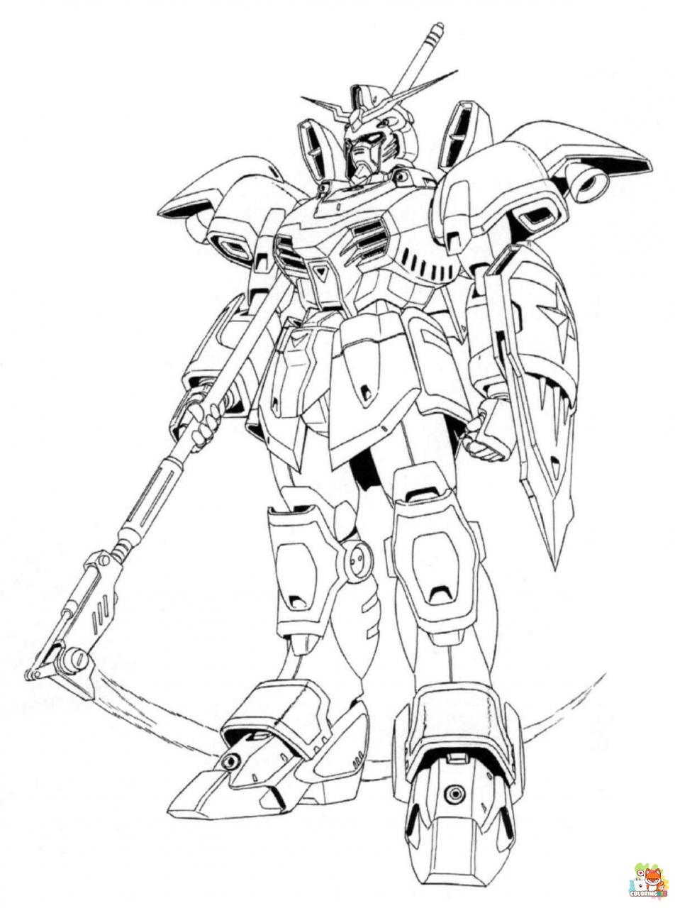 gundam coloring pages to print