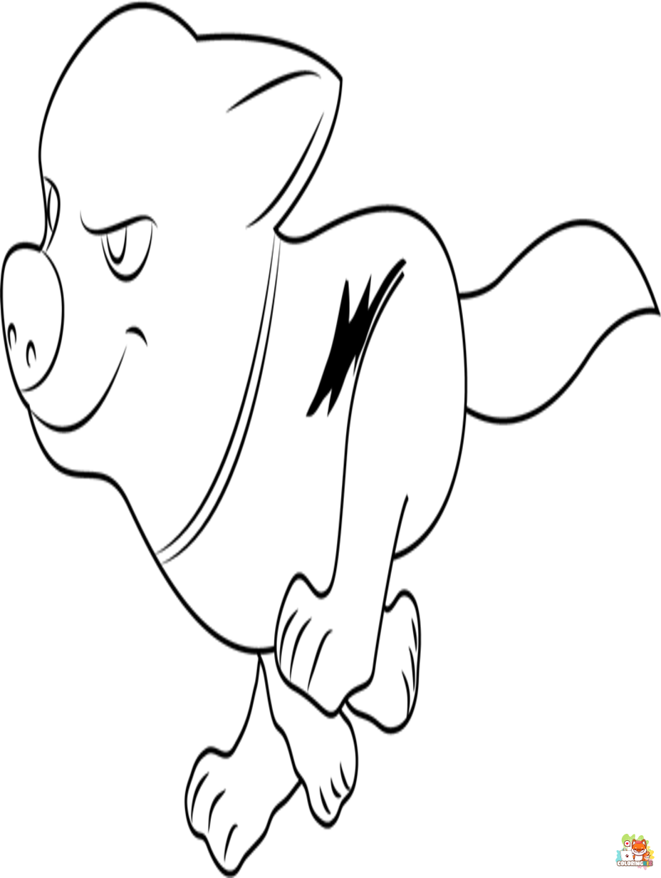 happy bolt coloring pages 2