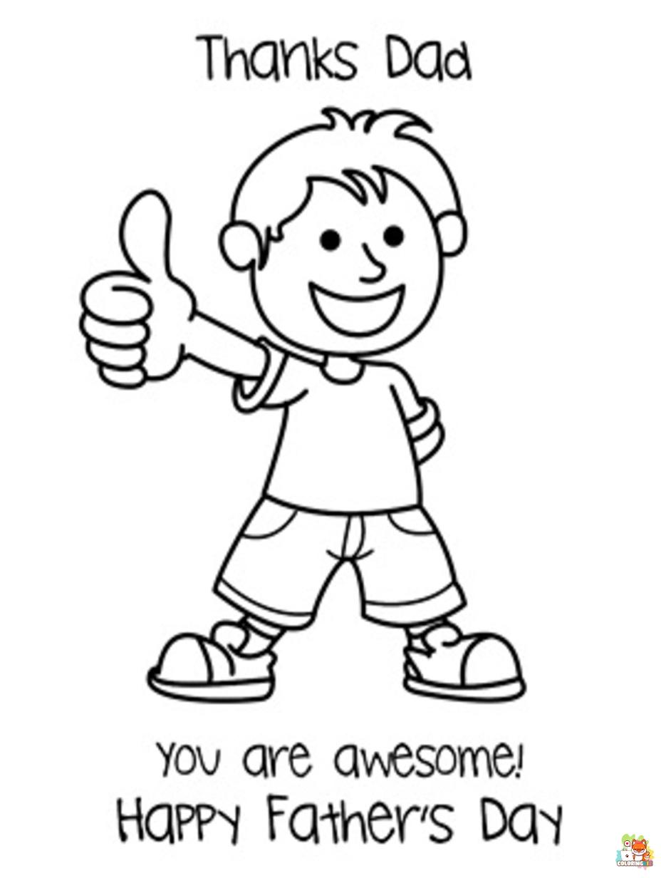 happy fathers day coloring pages 2