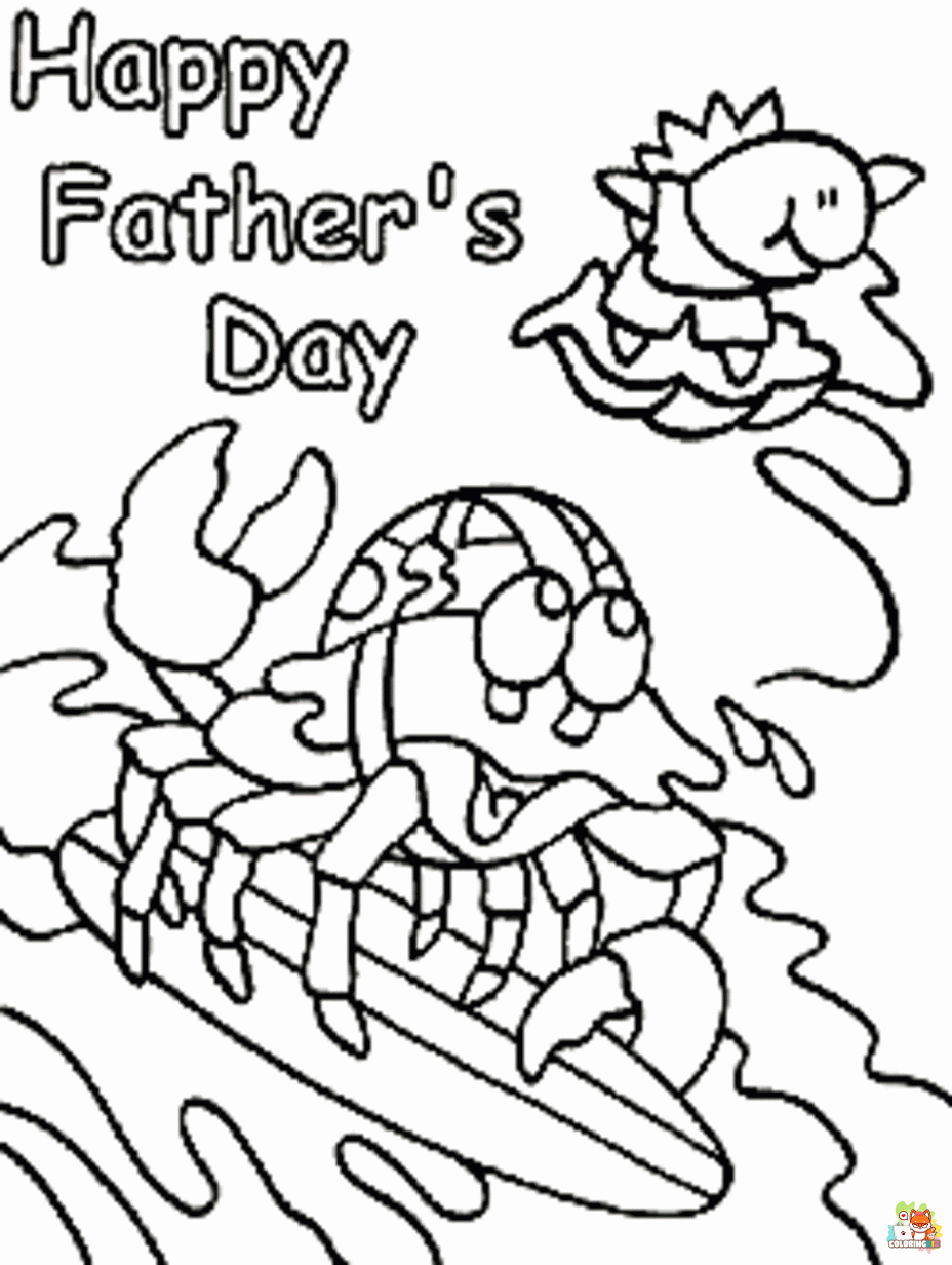 happy fathers day coloring pages free