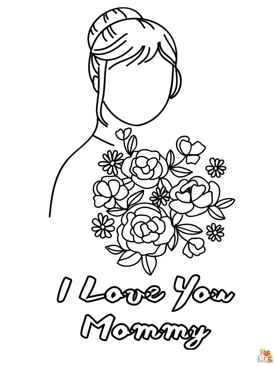 happy mothers coloring pages free