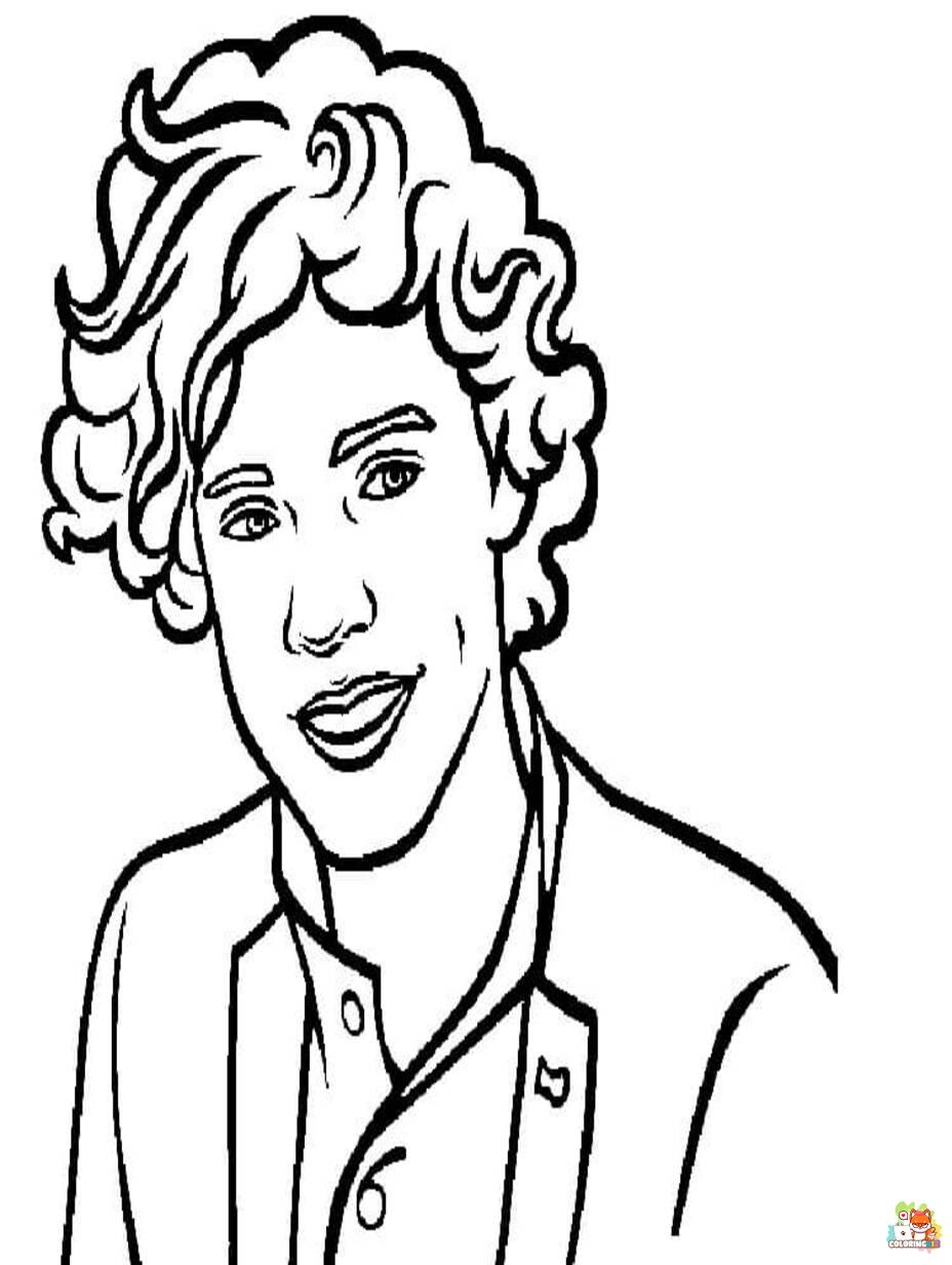 harry styles coloring pages to print