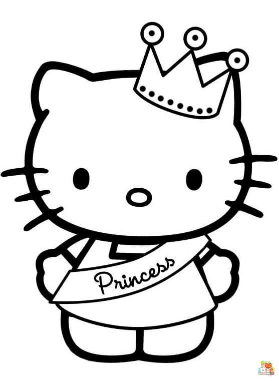 hello kitty coloring pages 5